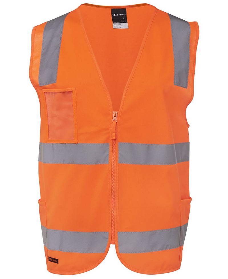 JB's Hi Vis (Day+Night) Zip Safety Vest