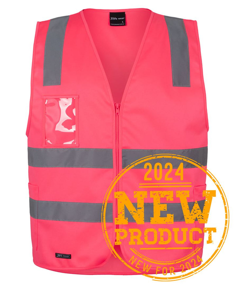 JB's Hi Vis (Day+Night) Zip Safety Vest