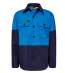 Kids Hivis Two Tone Shirt - Long Sleeve