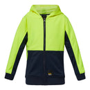 Kids Hi-Vis Full Zip Hooded Jacket