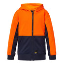 Kids Hi-Vis Full Zip Hooded Jacket