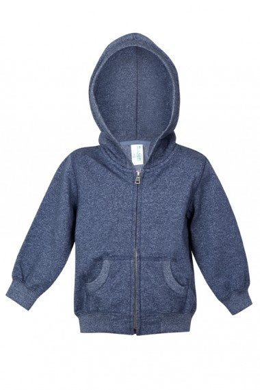 Babies Heather Full Zip Hooded Jacket