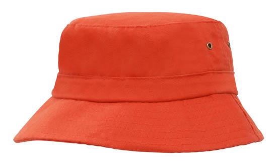 Childs Brushed Sports Twill Bucket Hat