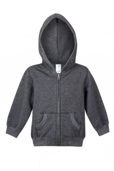 Babies Heather Full Zip Hooded Jacket