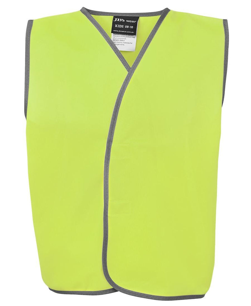 JB's Wear-Jb's Kids Hi Vis Safety Vest-Lime / 06-Apr-Uniform Wholesalers - 1