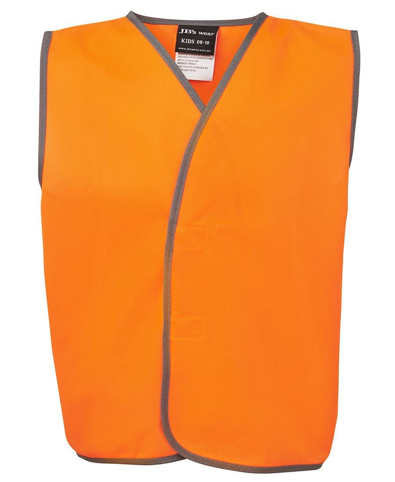 JB's Wear-Jb's Kids Hi Vis Safety Vest-Orange / 06-Apr-Uniform Wholesalers - 2