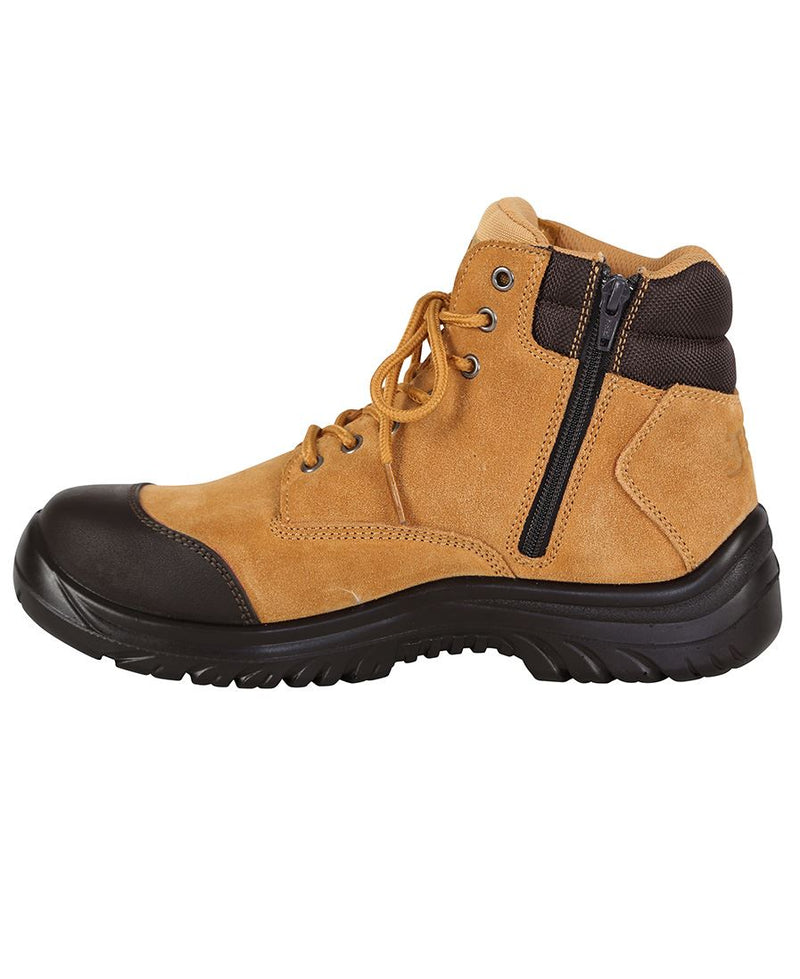 Steeler Side Zip/Lace Up Safety Boot
