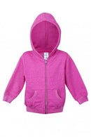 Babies Heather Full Zip Hooded Jacket