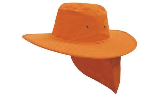Canvas Sun Hat - Wide Brim with Flap