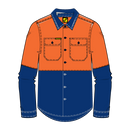 Kids Hivis Two Tone Long Sleeve Shirt