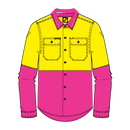 Kids Hivis Two Tone Long Sleeve Shirt