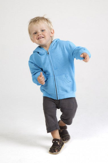 Babies Heather Full Zip Hooded Jacket