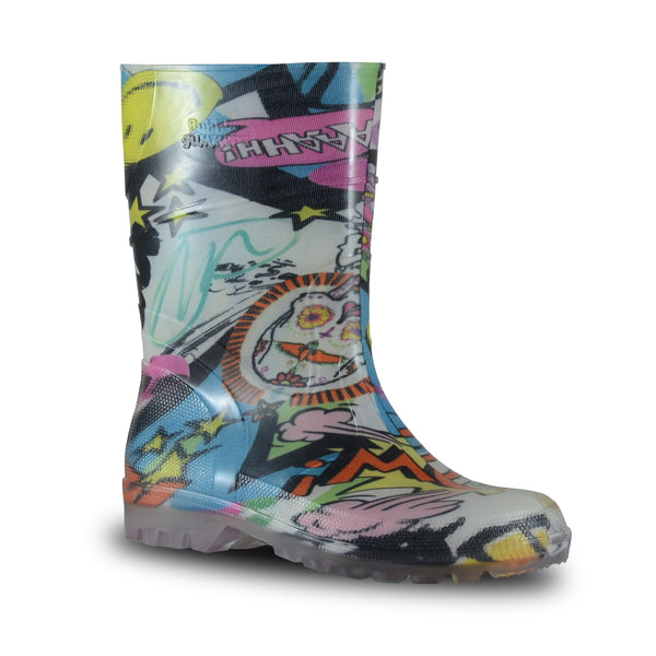 Graffiti Print Bubblegummers Gumboots