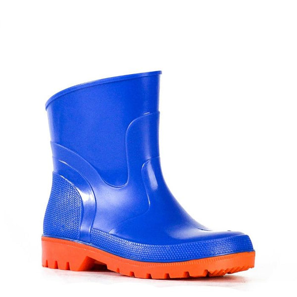 Cobalt/Orange Bubblegummers Gumboots