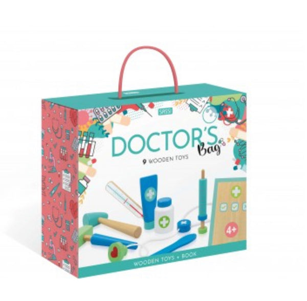 Wooden Toys - Doctors Bag - 10 pcs