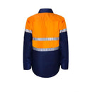 Kids Hivis Two Tone Long Sleeve Shirt with 3M Reflective Tape, 25mm wide